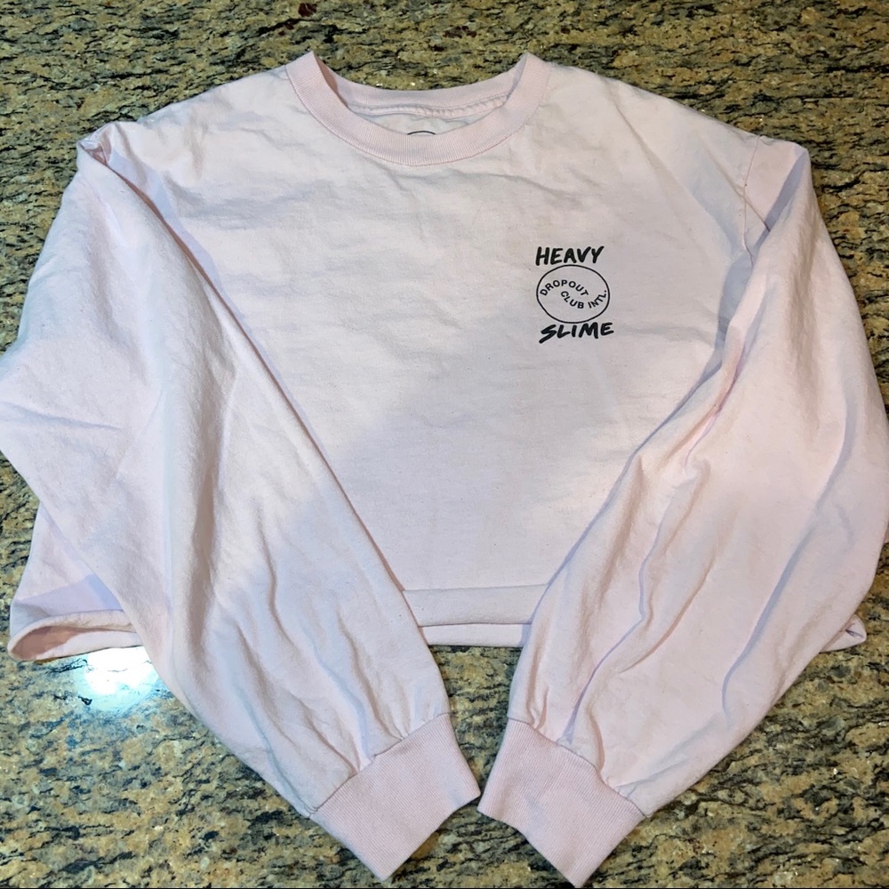 Work Sucks Long Sleeve Crop